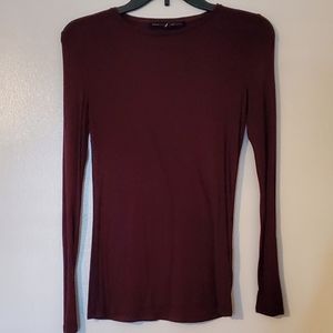 WHBM Dark Purple Tight Fitting Top